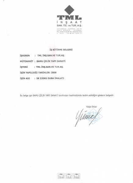 TML İnş. San. ve Tur. A.Ş.